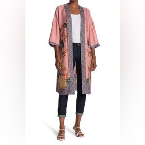 DR2 by Daniel Rainn Floral Border Print Duster XS/S